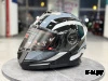 Шлем модуляр HETOSHI XD1-254 цв. Черный с белыми и серыми вставками р. XL