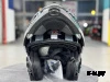 Шлем модуляр HETOSHI XD1-254 цв. Черный с белыми и серыми вставками р. XL