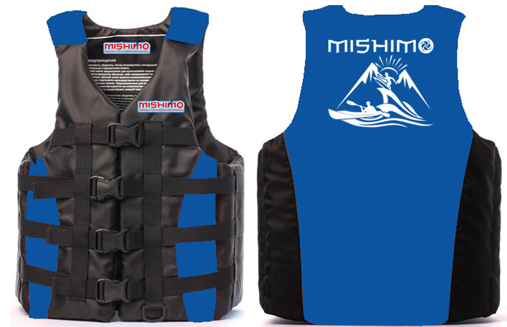 Жилет спасательный MISHIMO PRO Премиум качества  Черно-синий р.S