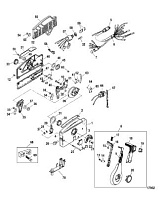 Дистанционное управление-боковое крепление без силовой отделки 2-х тактного ПЛМ MERCURY 25 М Серийный номер от 0N055505 и выше