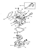 Карбюратор 2-Х ТАКТНОГО ПЛМ MERCURY 90 Серийный номер от 0B240451 до 0C221999