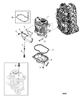 Нагнетатель 4-Х ТАКТНОГО ПЛМ MERCURY 135 Серийный номер от 1B2270001 до 1B381711