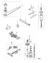 Инструменты 2-х тактного ПЛМ MERCURY 25 М Серийный номер от 0N055505 и выше