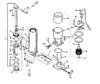 Компоненты силовой отделки (S/# 0G357070 и ниже) (BLACK FILL) 2-Х ТАКТНОГО ПЛМ MERCURY 60 Серийный номер от 0G290585 до 0G589999
