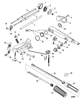 Рукоятка румпеля 4-Х ТАКТНОГО ПЛМ MERCURY 50 Серийный номер от 0P515897 и выше