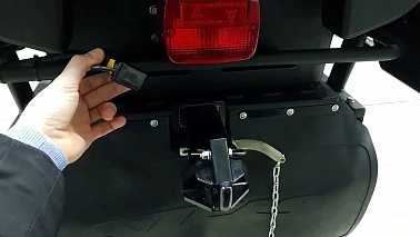 Система быстрого съёма лебедки для снегохода