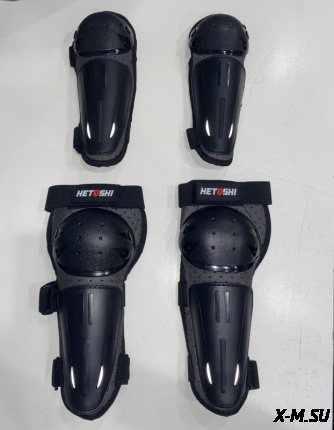 Комплект защиты Детский  (наколенники и налокотники) HETOSHI цв. Черный р. Универсальный