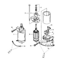 Стартер 2-х тактного ПЛМ MERCURY 40 M Серийный номер от 0G055314 до 0G760299