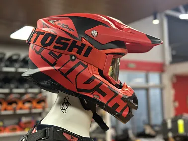 Шлем кроссовый HETOSHI OF836 EXOSS CROSS PRO MX289 цв.Красный с черными вставками Матовый р.XS